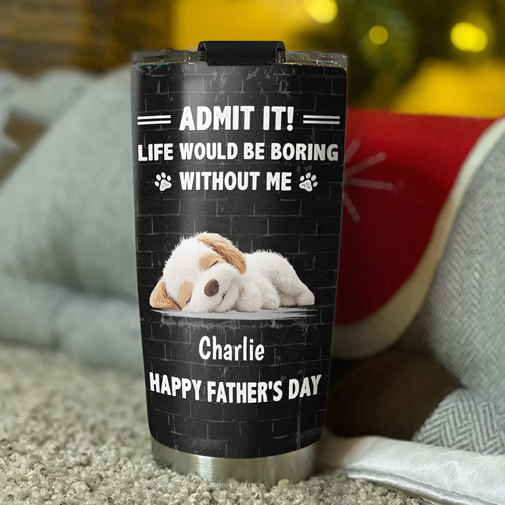 Admit It Dad - Personalized Custom Tumbler - Image 2