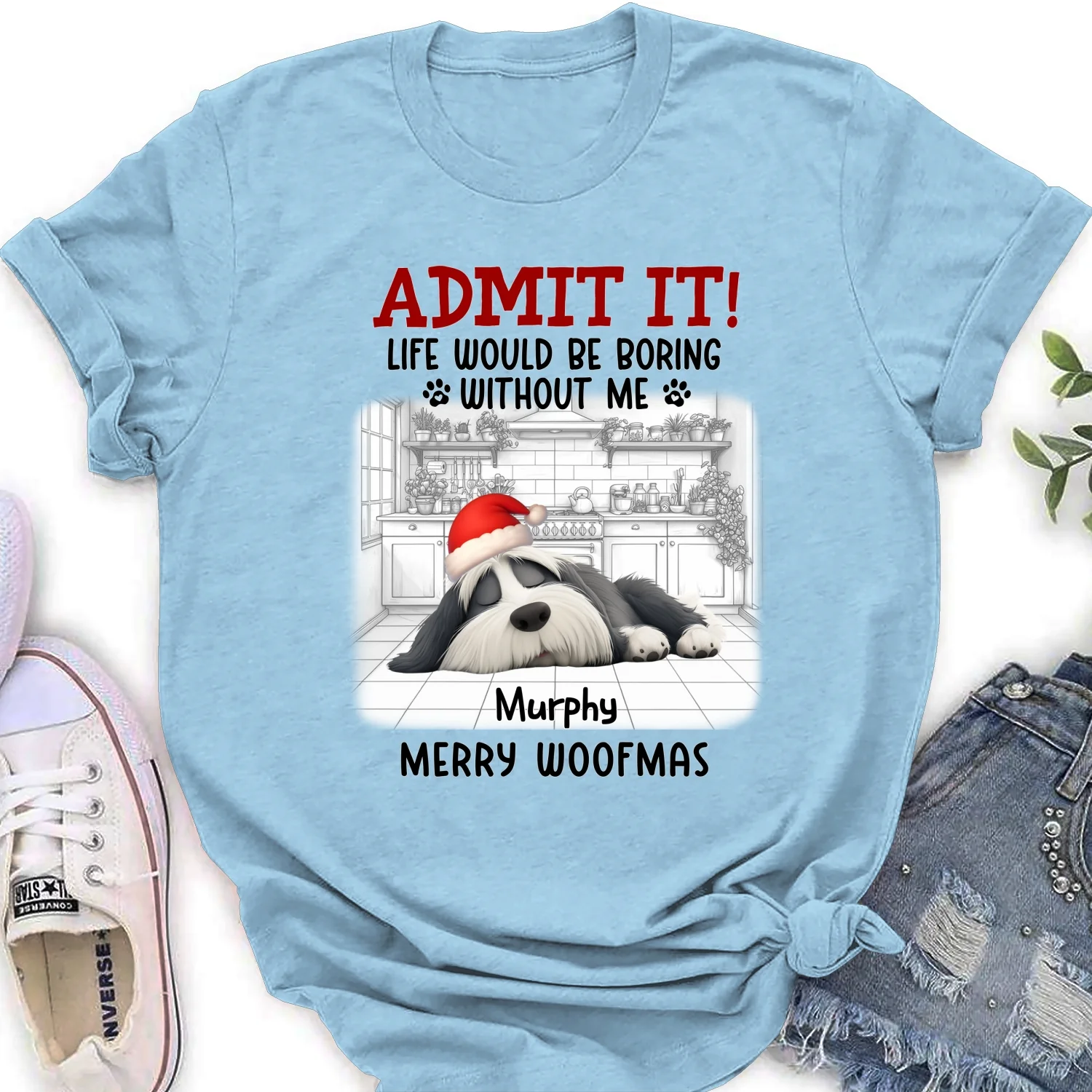 Admit It Dog Cartoon Christmas - Personalized Custom Women T-Shirt - Image 8