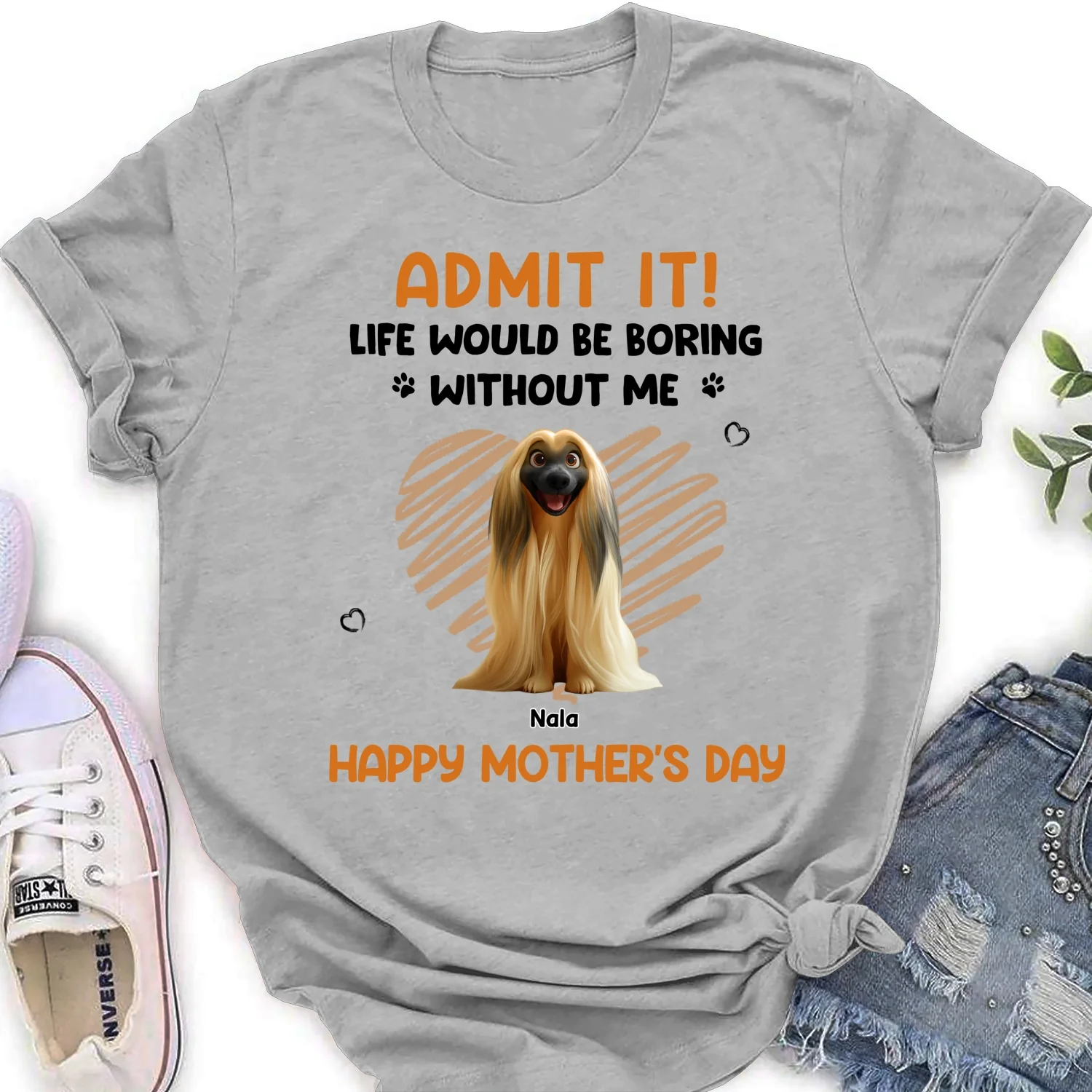 Admit It Orange - Personalized Custom Women's T-Shirt - Image 6