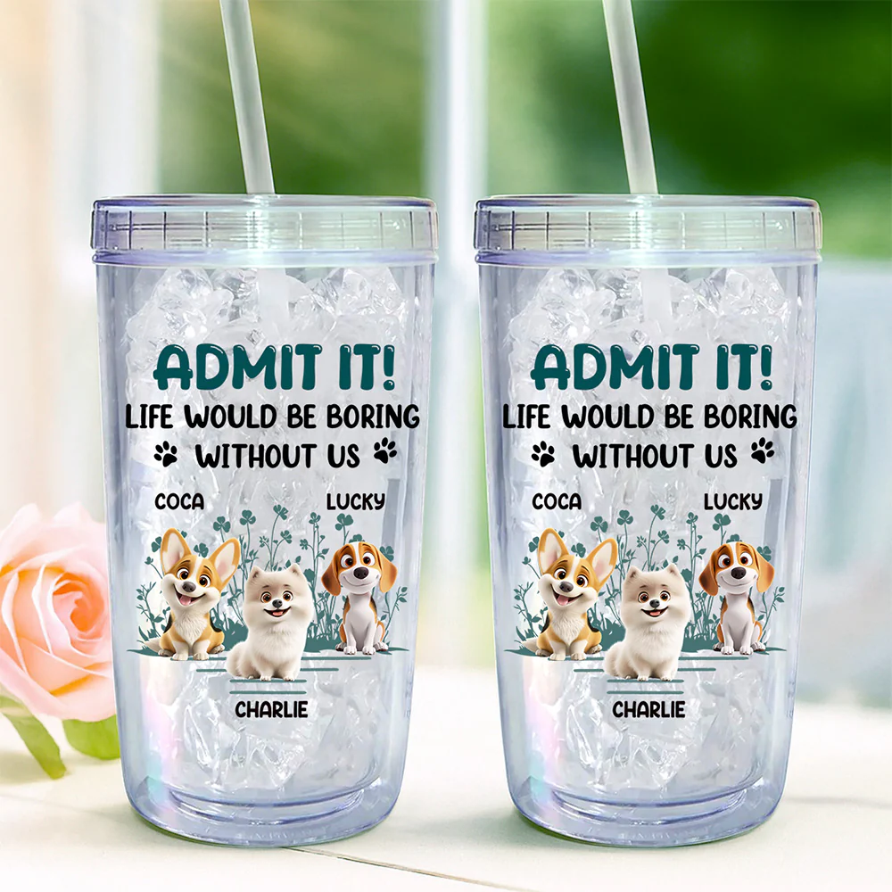 Admit It - Personalized Custom 14oz Plastic Tumbler - Image 3