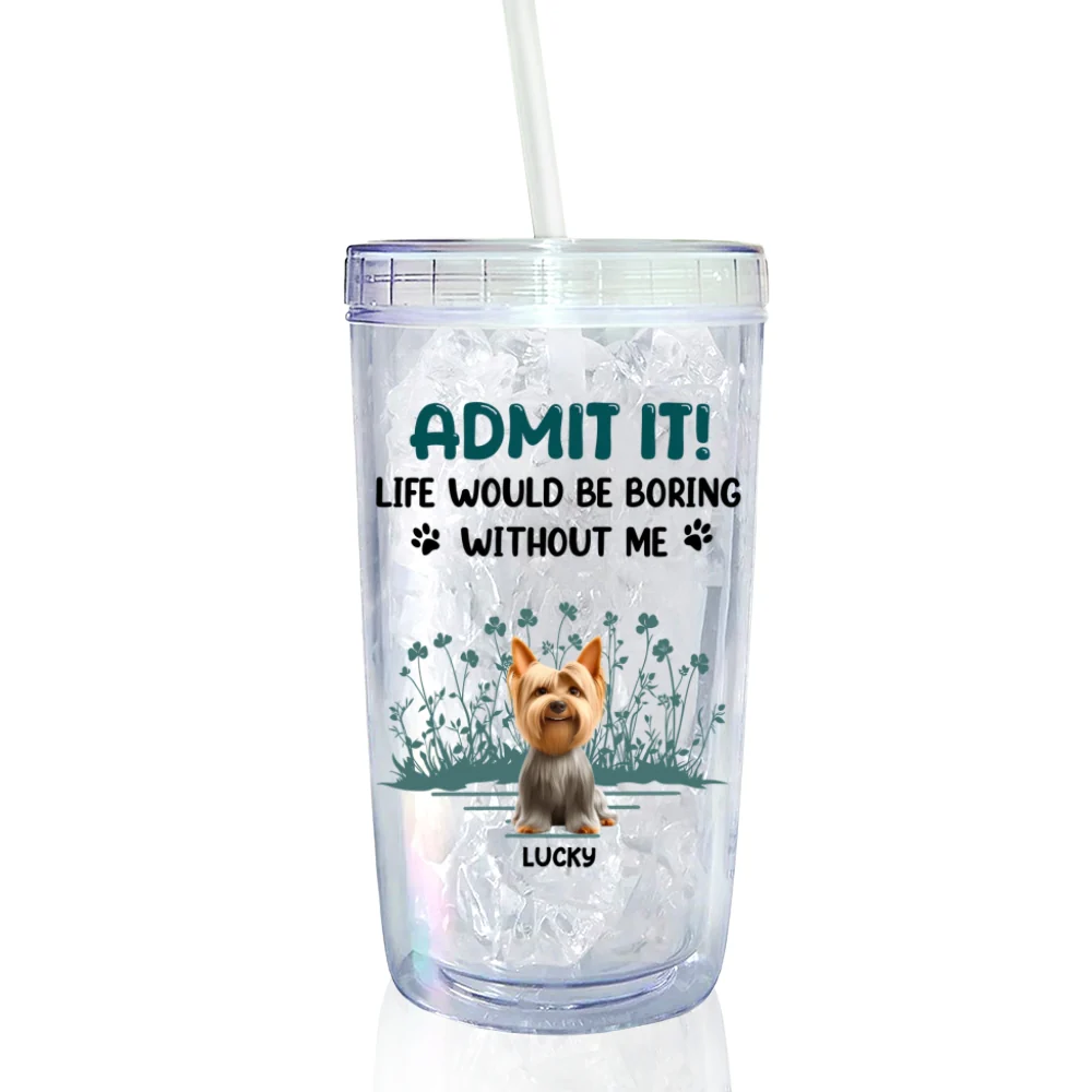 Admit It - Personalized Custom 14oz Plastic Tumbler - Image 6