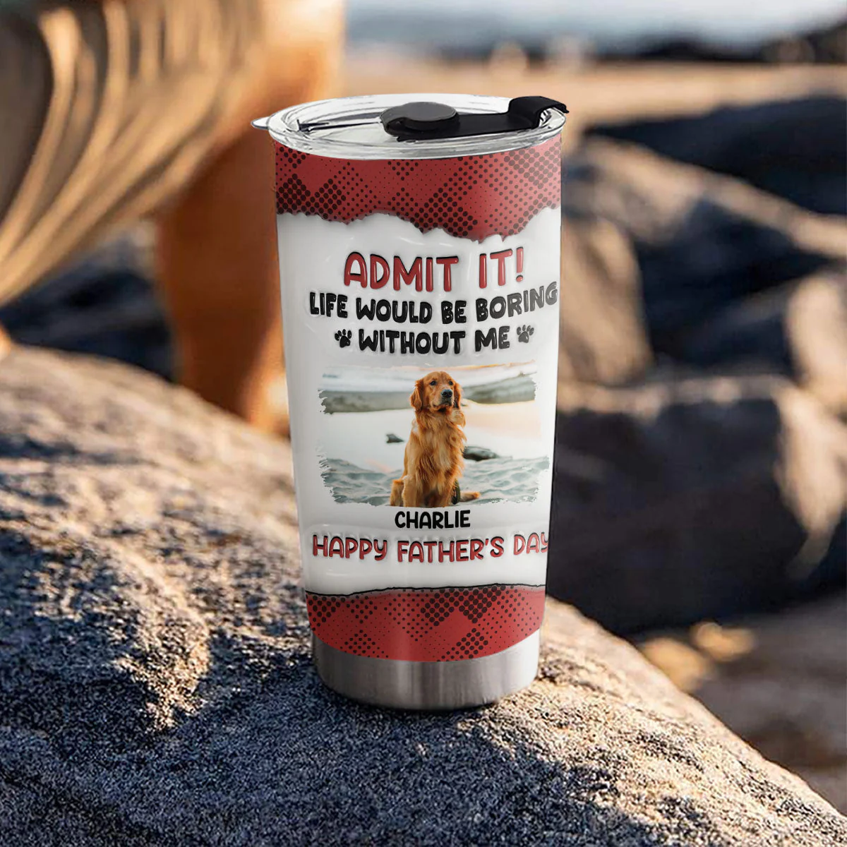 Admit It - Personalized Custom 3D Inflated Effect Tumbler - Image 6
