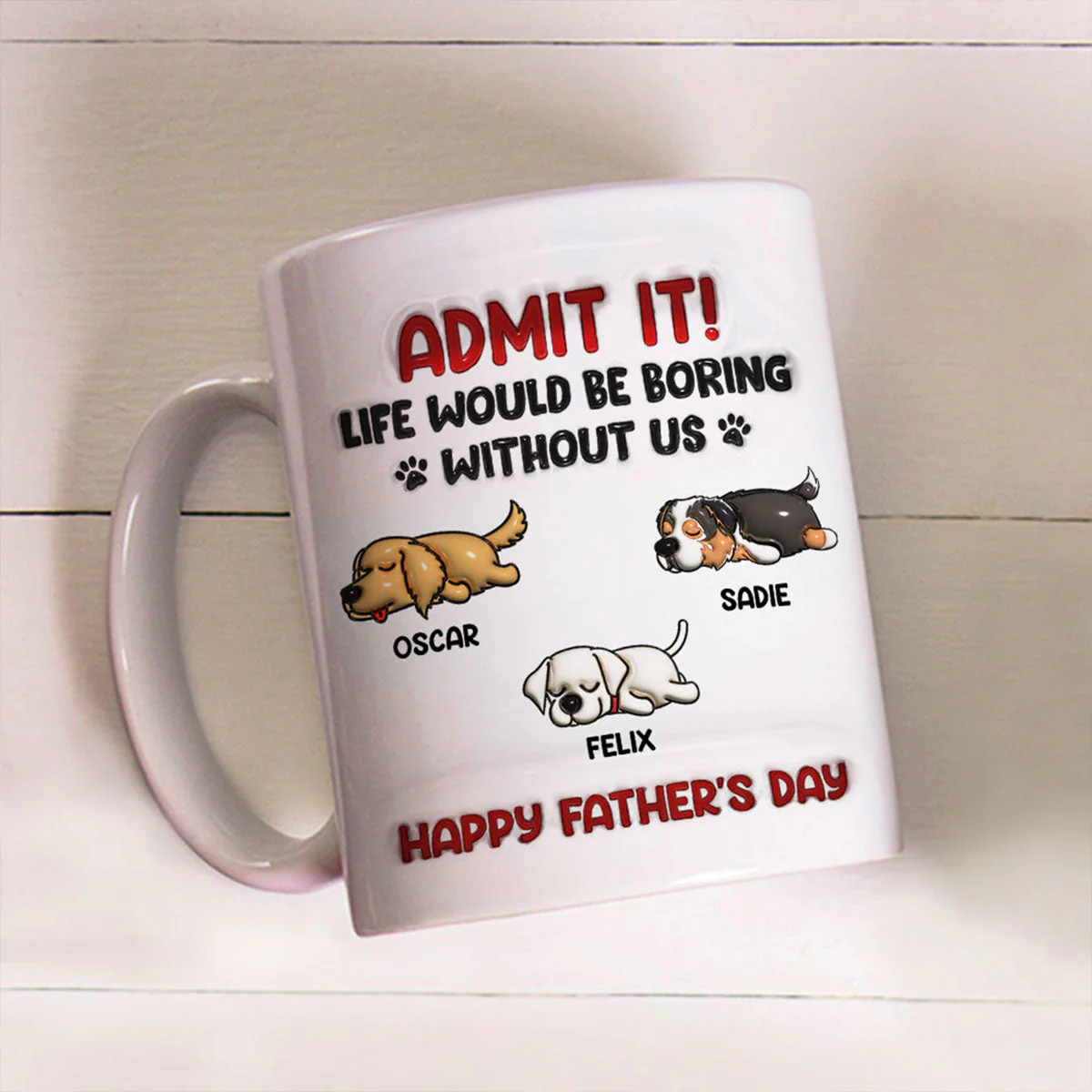 Admit It - Personalized Custom 3D Inflated Effect Mug - Image 3