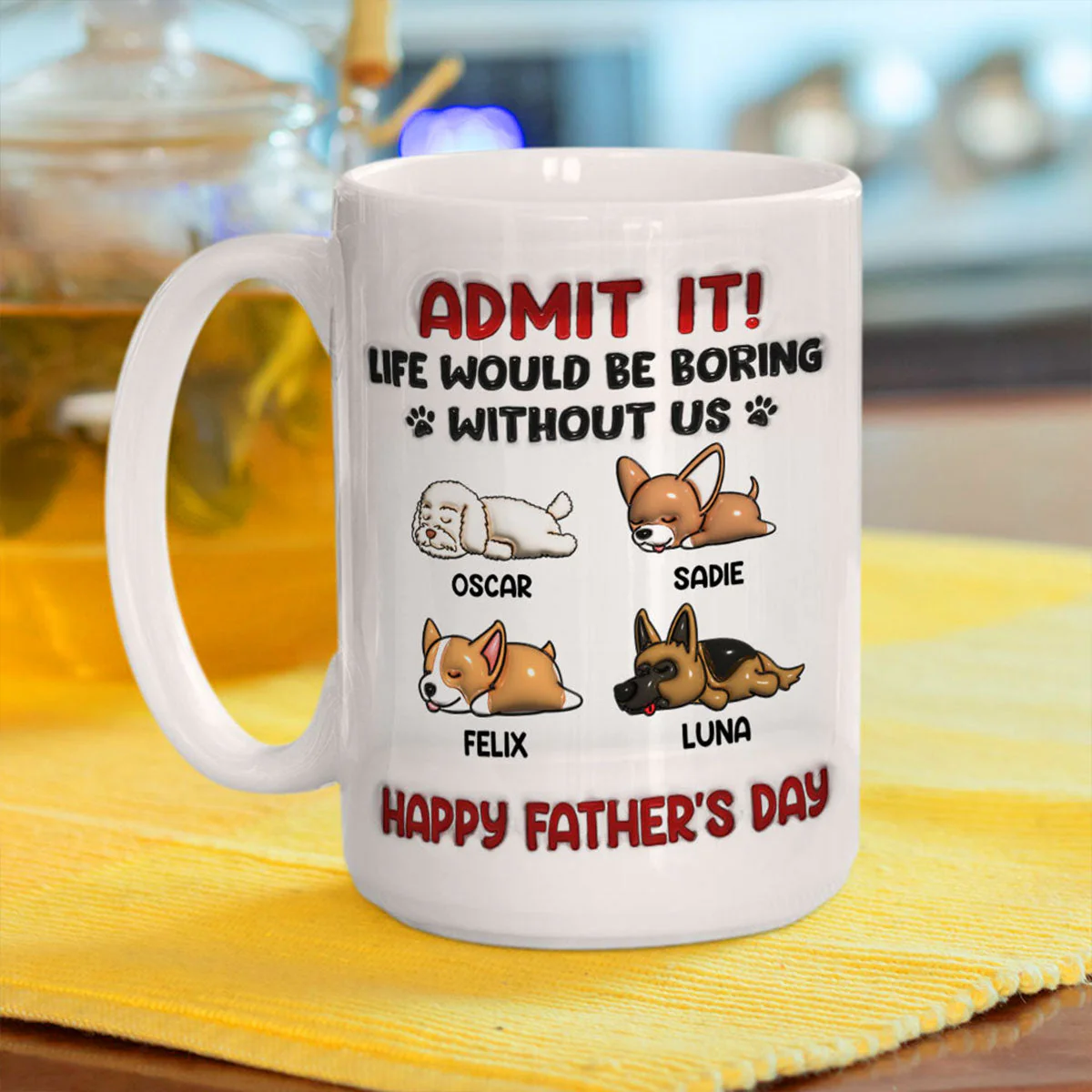 Admit It - Personalized Custom 3D Inflated Effect Mug - Image 4