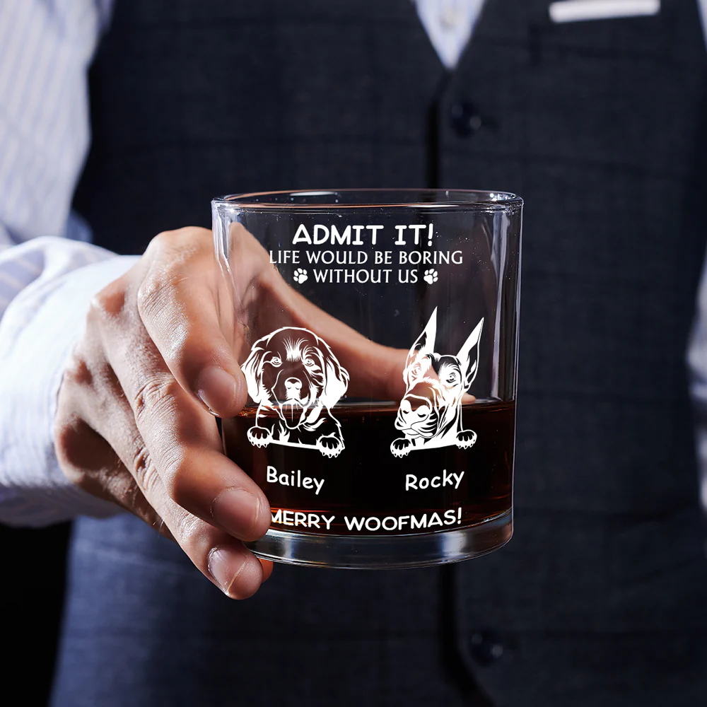 Admit It - Personalized Custom Whiskey Glass - Image 3