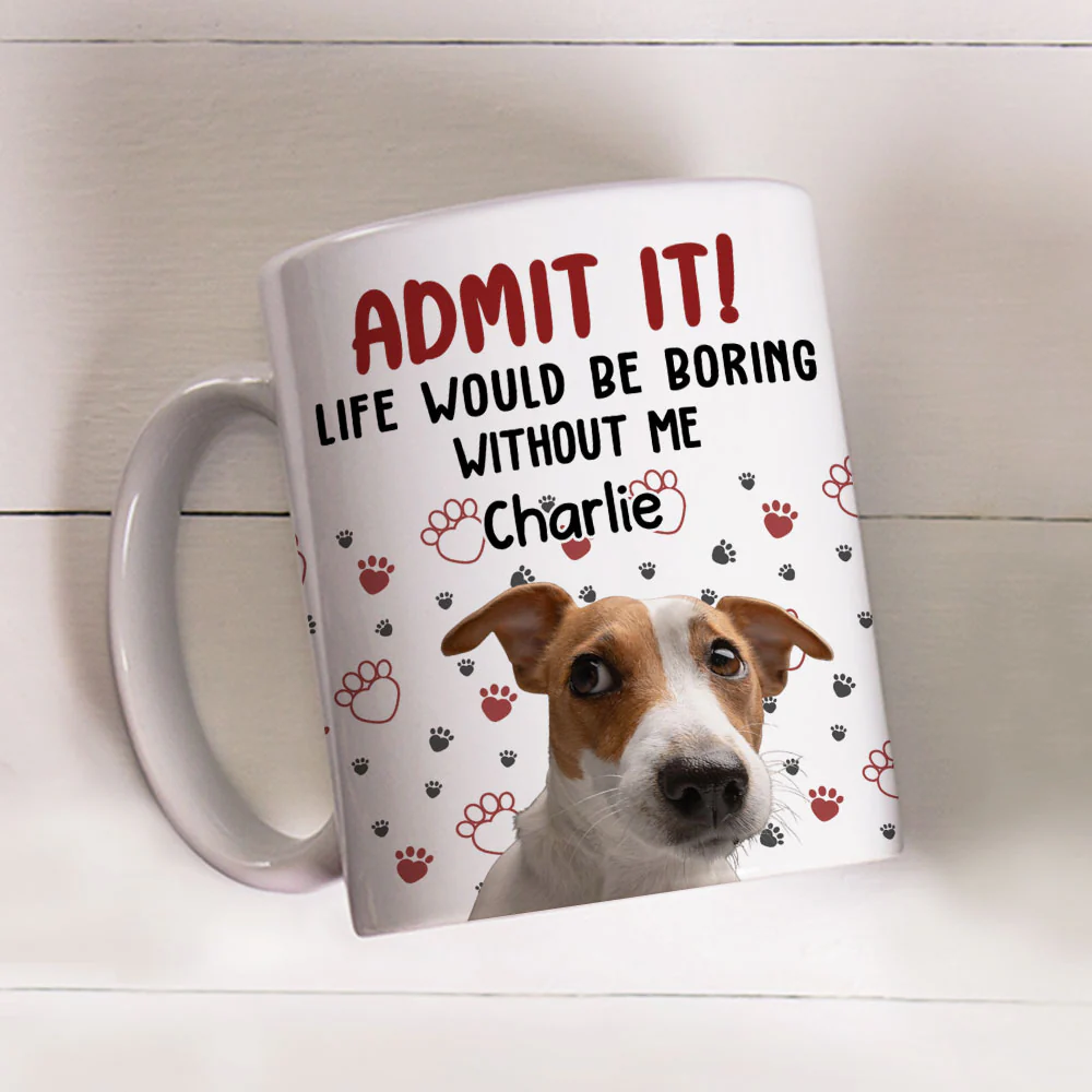 Admit It Pet Mom Mum Dad Photo - Personalized Custom Coffee Mug - Image 2