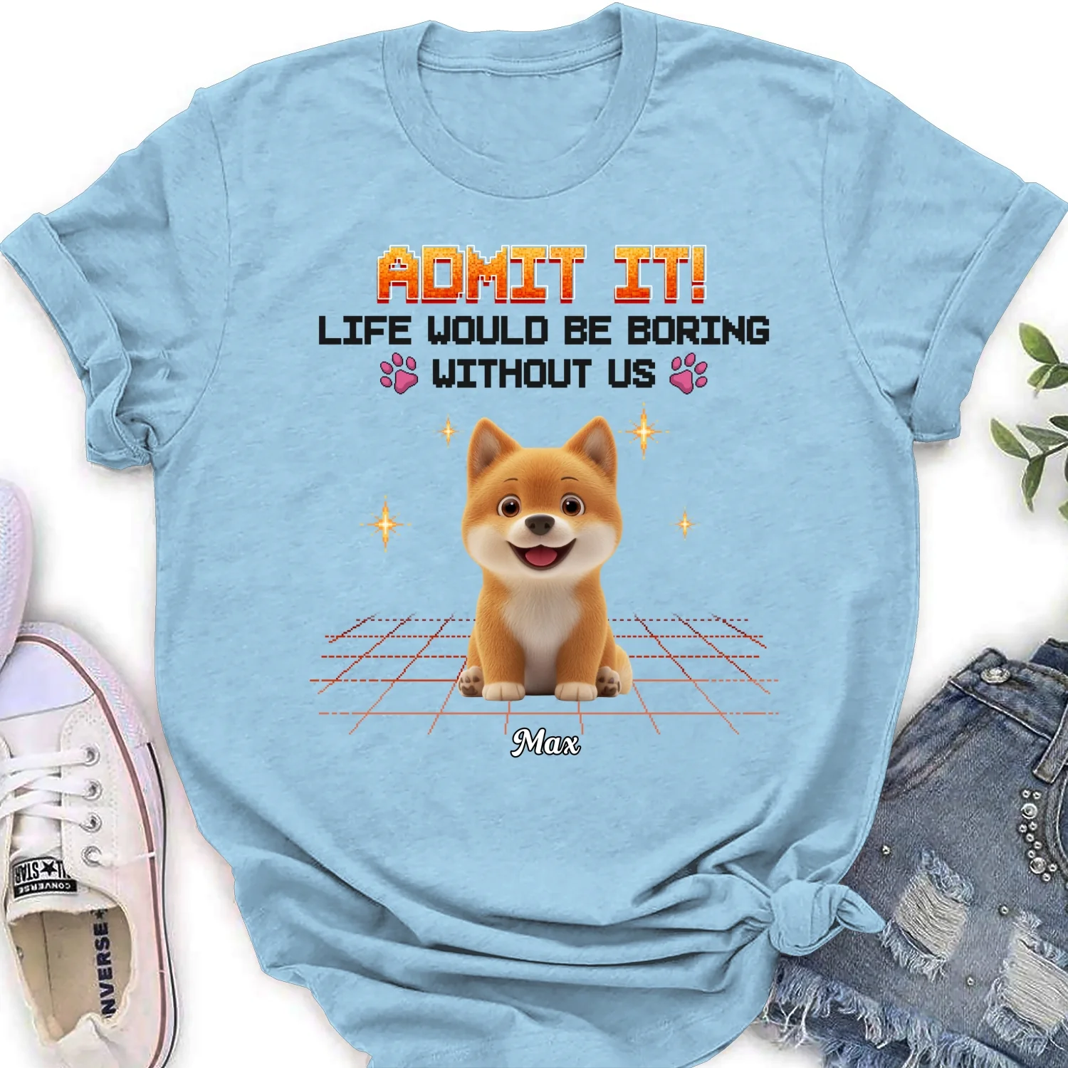 Admit It Pixel - Personalized Custom Women's T-Shirt - Image 8