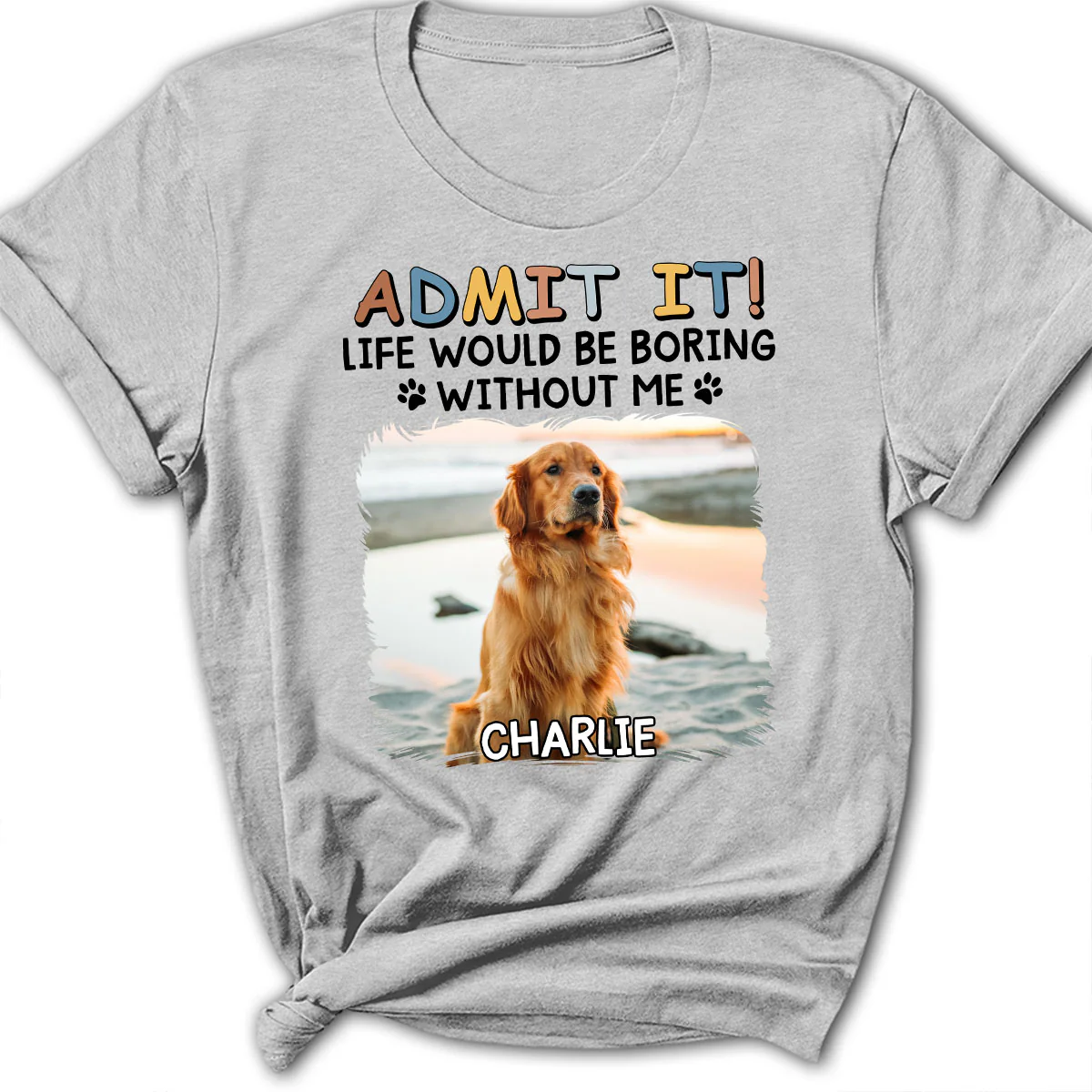 Admit It Retro Photo - Personalized Custom Women's T-Shirt