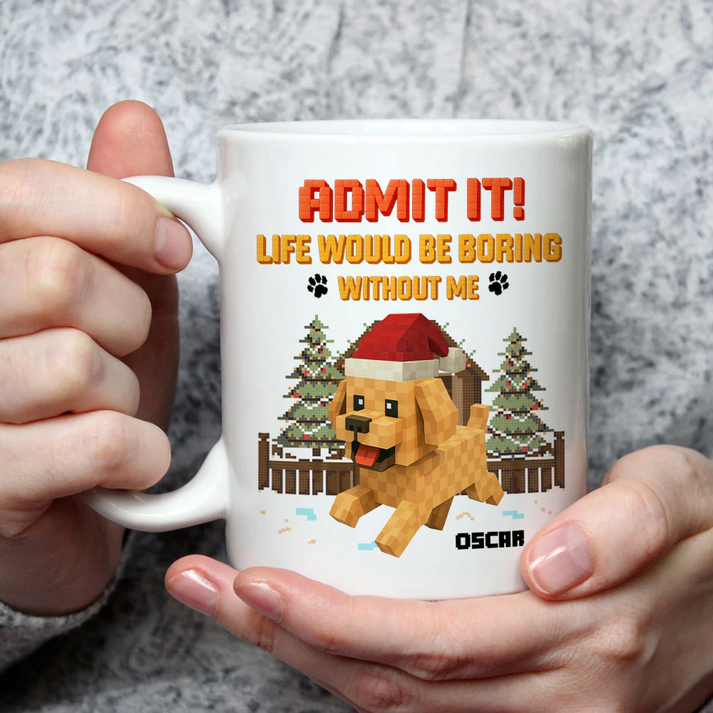 Admit It Square - Personalized Custom Coffee Mug - Image 3