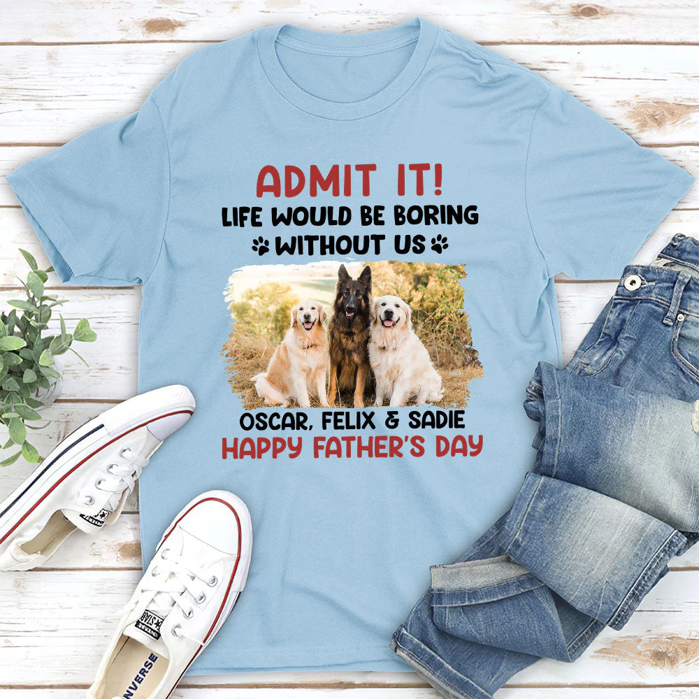 Admit It Version 2 - Personalized Custom Unisex T-shirt - Image 3