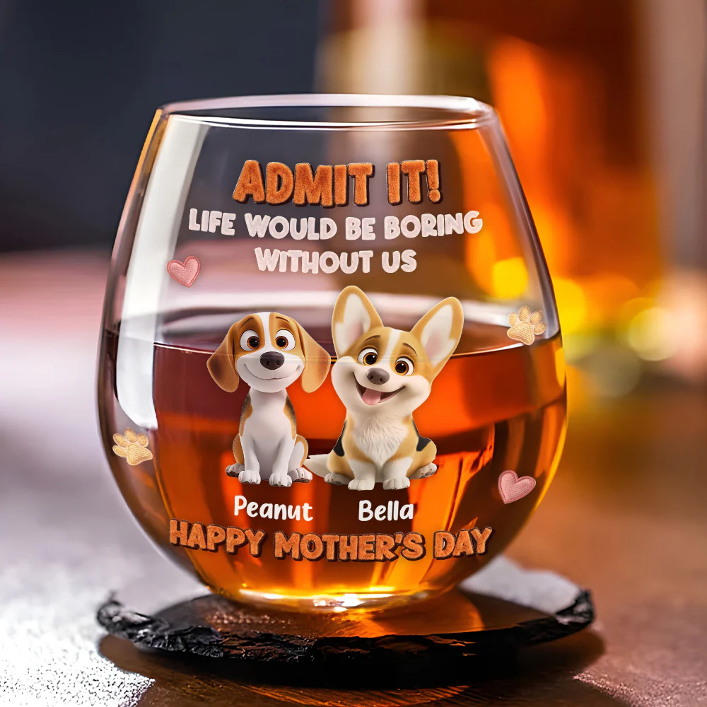 Admit It You Need Me - Personalized Custom Wine Glass