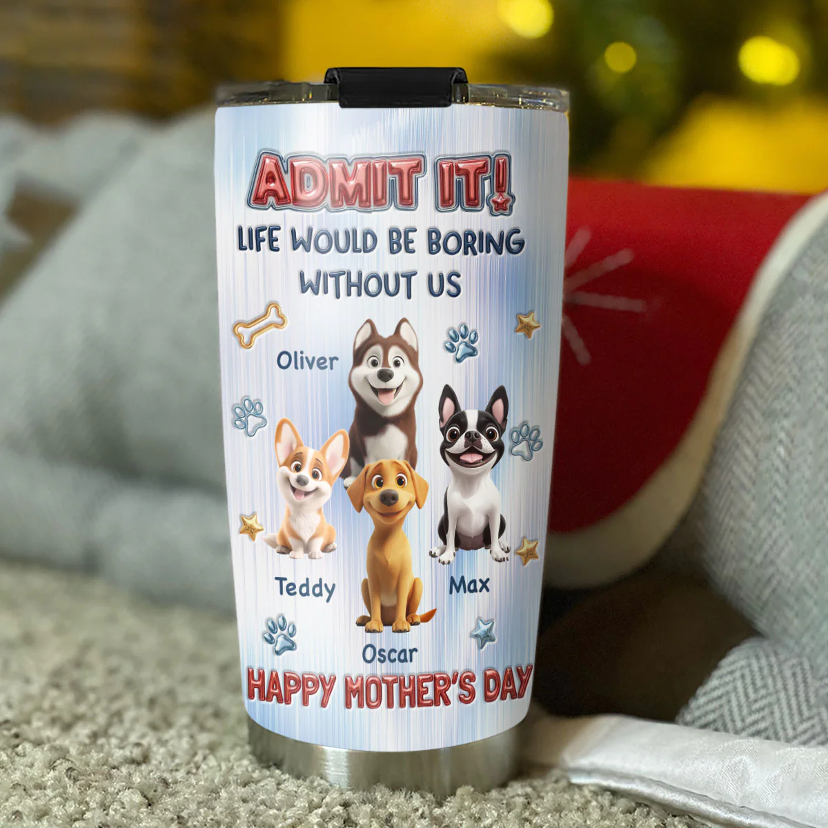 Admit That Truth - Personalized Custom 3D Inflated Effect Tumbler - Image 4