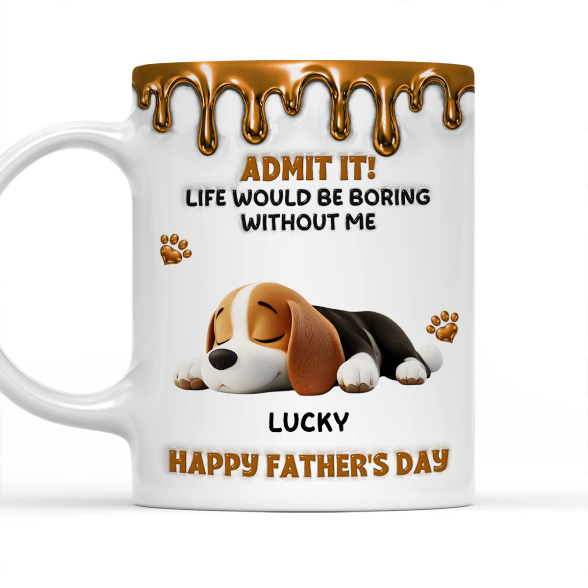 Admit Wonderful Time With Me Ver Dad - Personalized Custom 3D Effect Coffee Mug