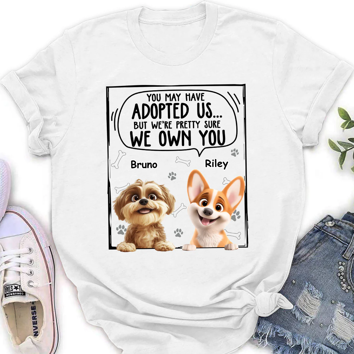 Adopted Me - Personalized Custom Women's T-Shirt - Image 2
