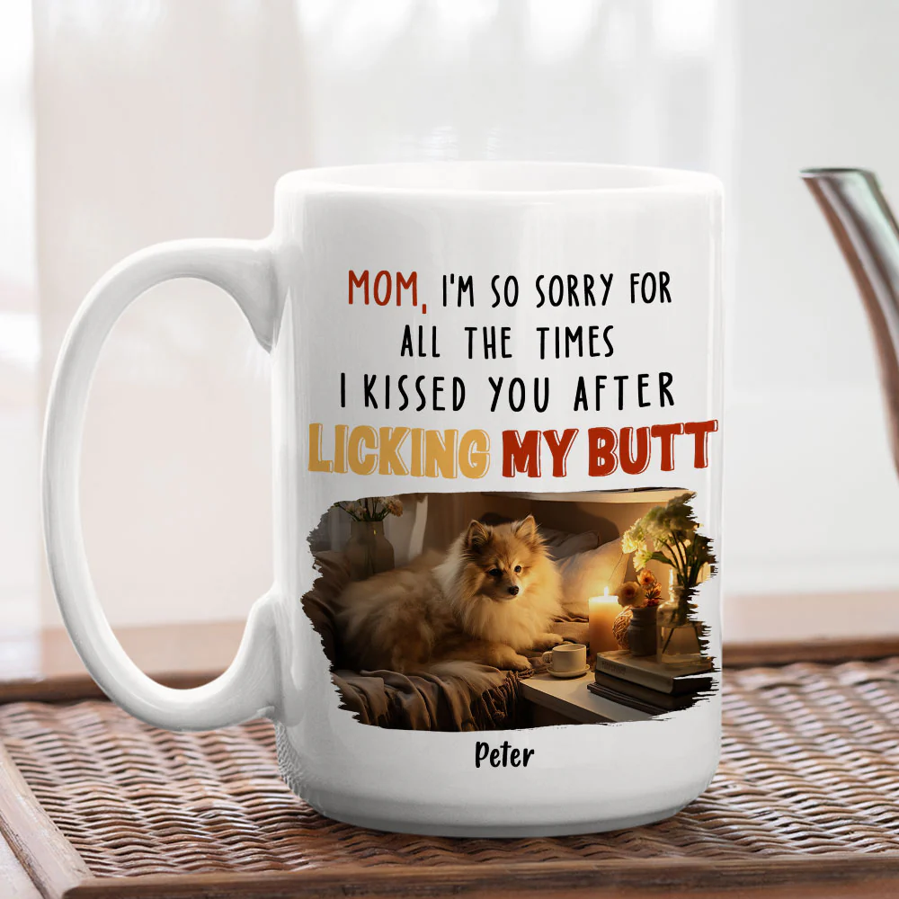 After Licking My Butt Photo - Personalized Custom Coffee Mug - Image 3