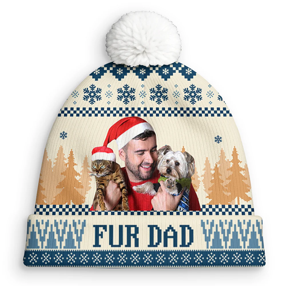 All I Need Is My Pets Photo - Personalized Custom Bobble Beanie Hat