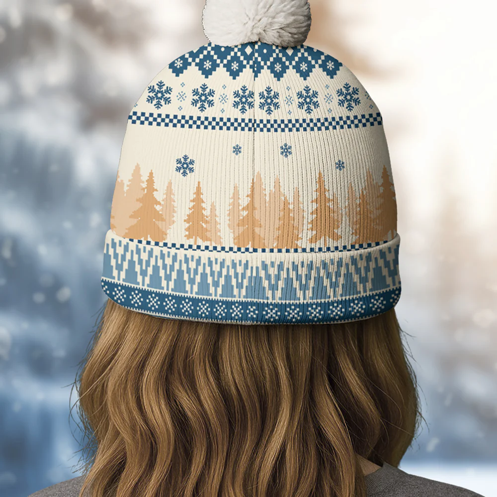All I Need Is My Pets Ver Woman - Personalized Custom Bobble Beanie Hat - Image 4