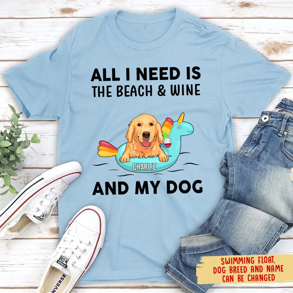 All I Need - Personalized Custom Unisex T-shirt - Image 4