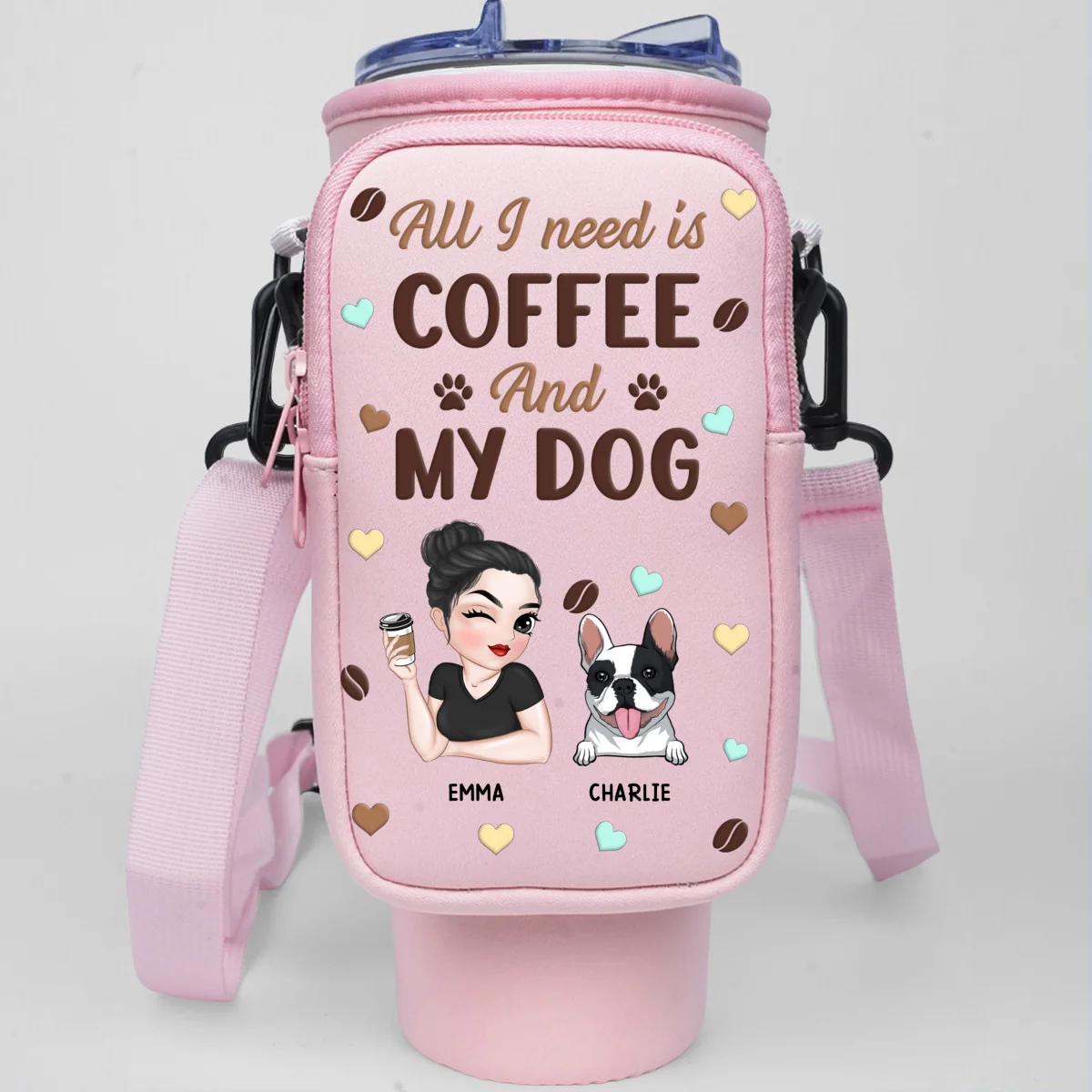 All I Need - Personalized Custom 40oz Water Bottle Carrier Bag - Image 7