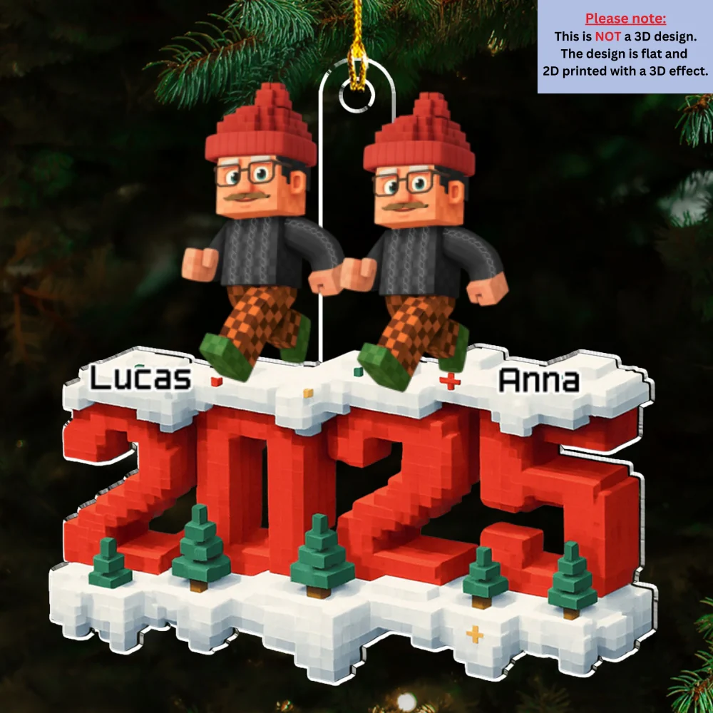 All Of Us This Year - Personalized Custom 3D Effect Acrylic Ornament - Image 6