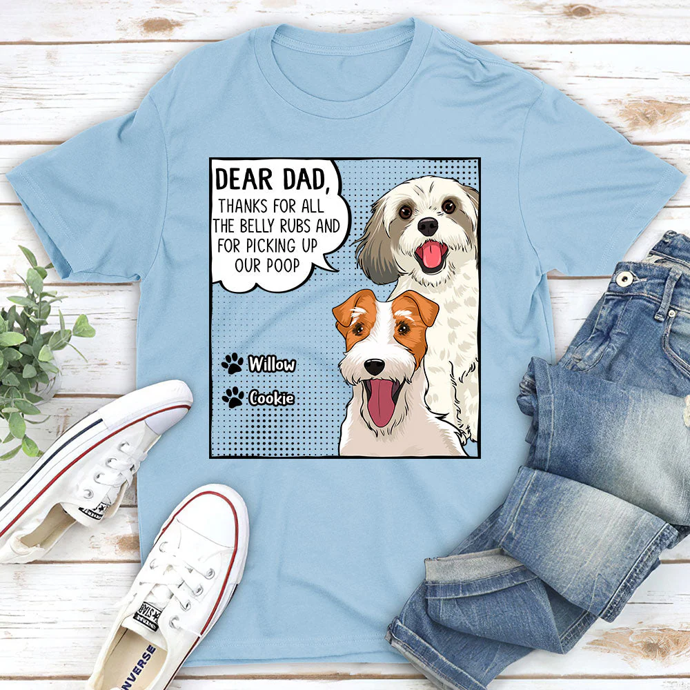 All The Belly Rubs - Personalized Custom Unisex T-shirt - Image 2