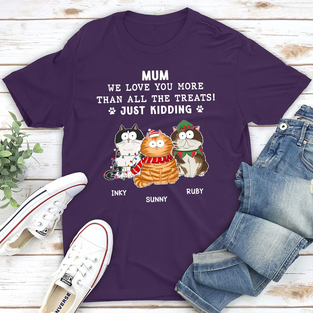 All The Treats For Cat - Personalized Custom Unisex T-shirt - Image 4