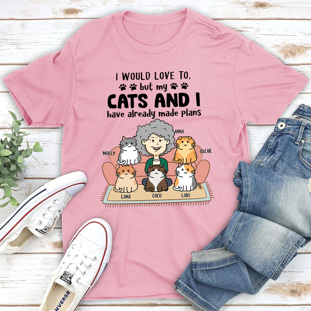 Already Made Plans - Personalized Custom Unisex T-shirt - Image 3