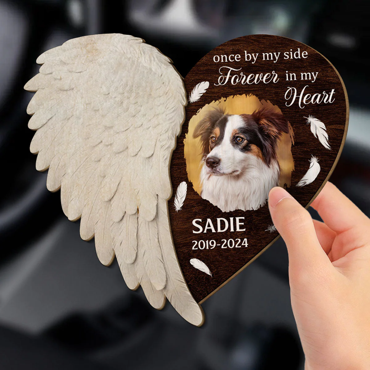 Always By Your Side - Personalized Custom Car Visor Clip - Image 2