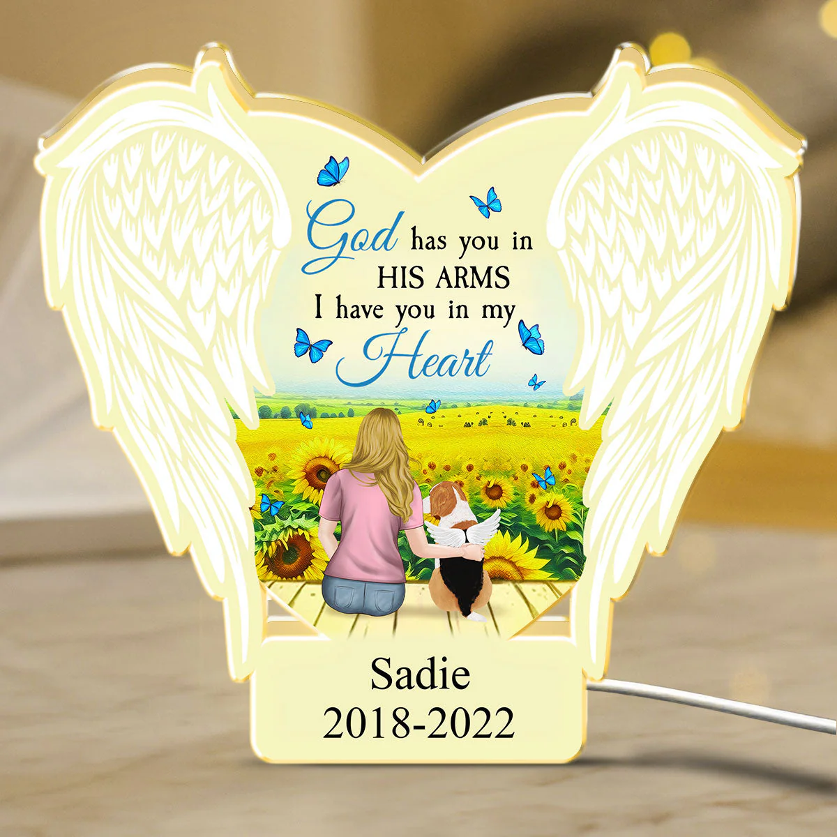 Always In My Heart - Personalized Light Box