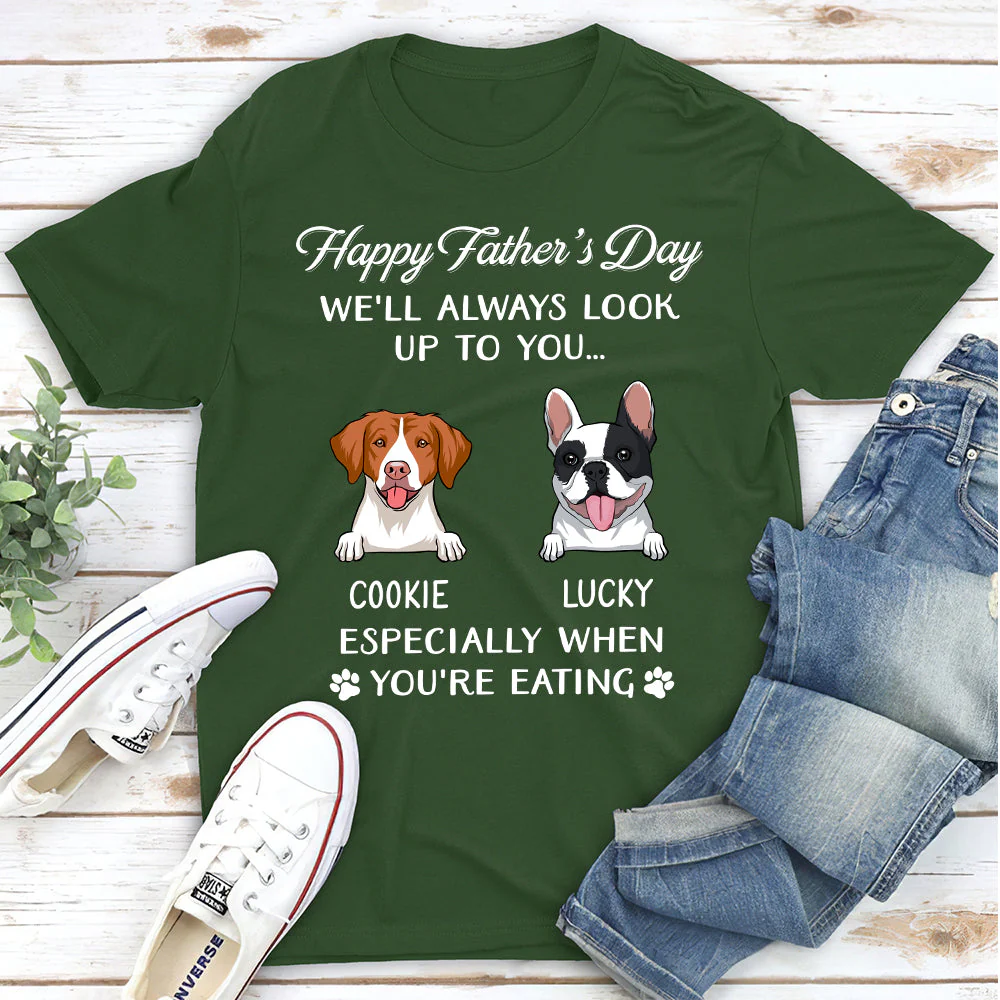 Always Look Up To You - Personalized Custom Premium T-shirt - Image 3