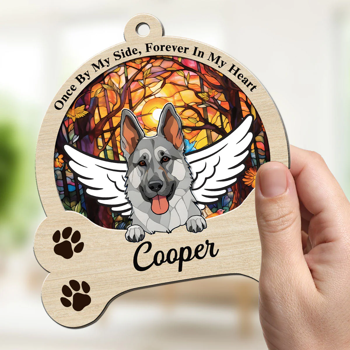 Always On Our Hearts - Personalized Custom Suncatcher - Image 2
