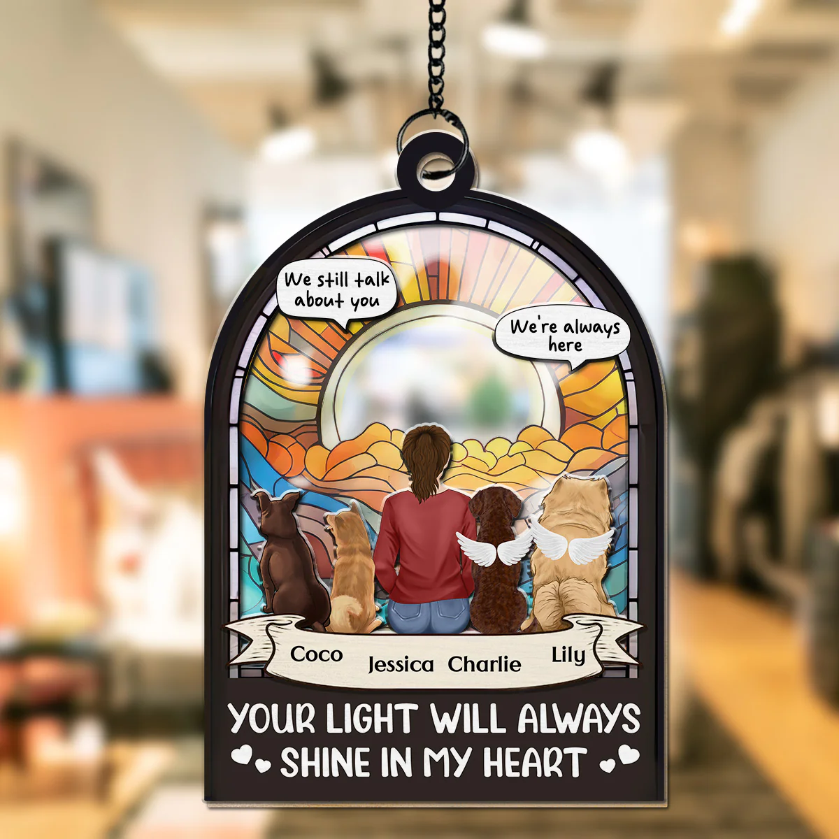 Always With You - Personalized Custom Suncatcher - Image 4
