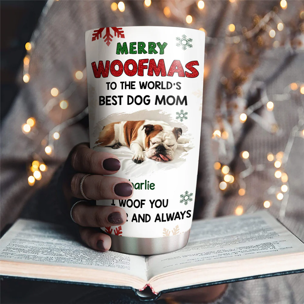 Always Woof You Photo - Personalized Custom Tumbler - Image 2