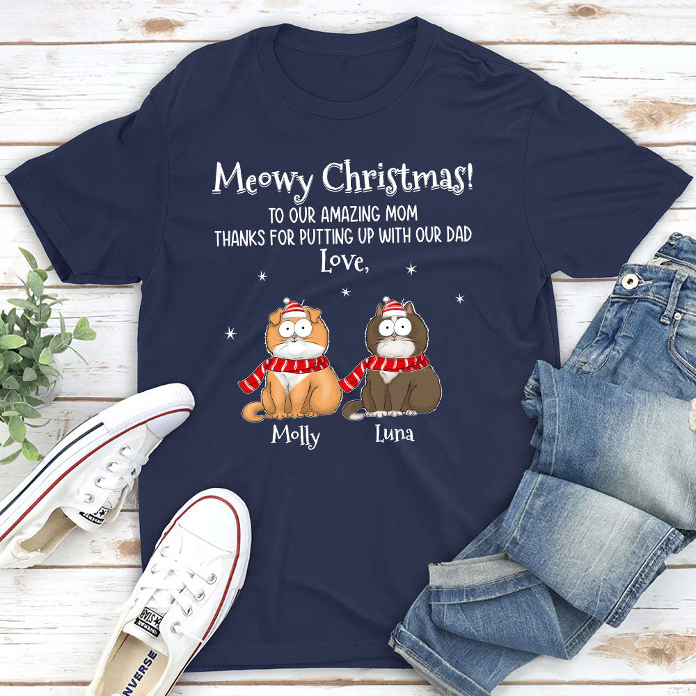 Amazing Christmas With Dog - Personalized Custom Unisex T-shirt - Image 3