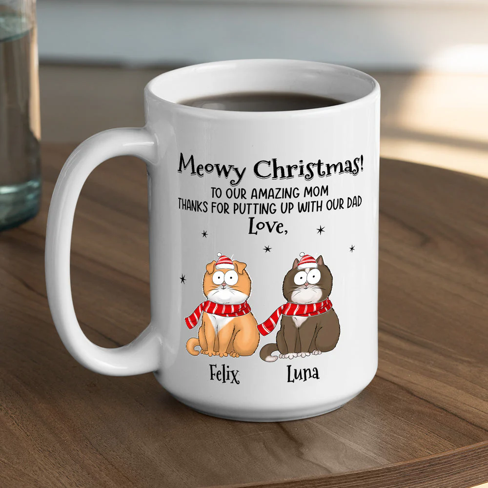 Amazing Christmas With Dog - Personalized Custom Coffee Mug - Image 5