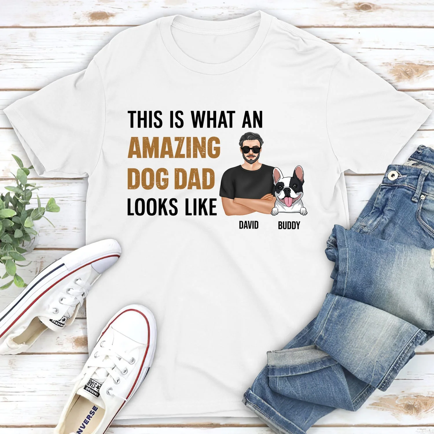Amazing Dad - Personalized Custom Unisex T-shirt - Image 4
