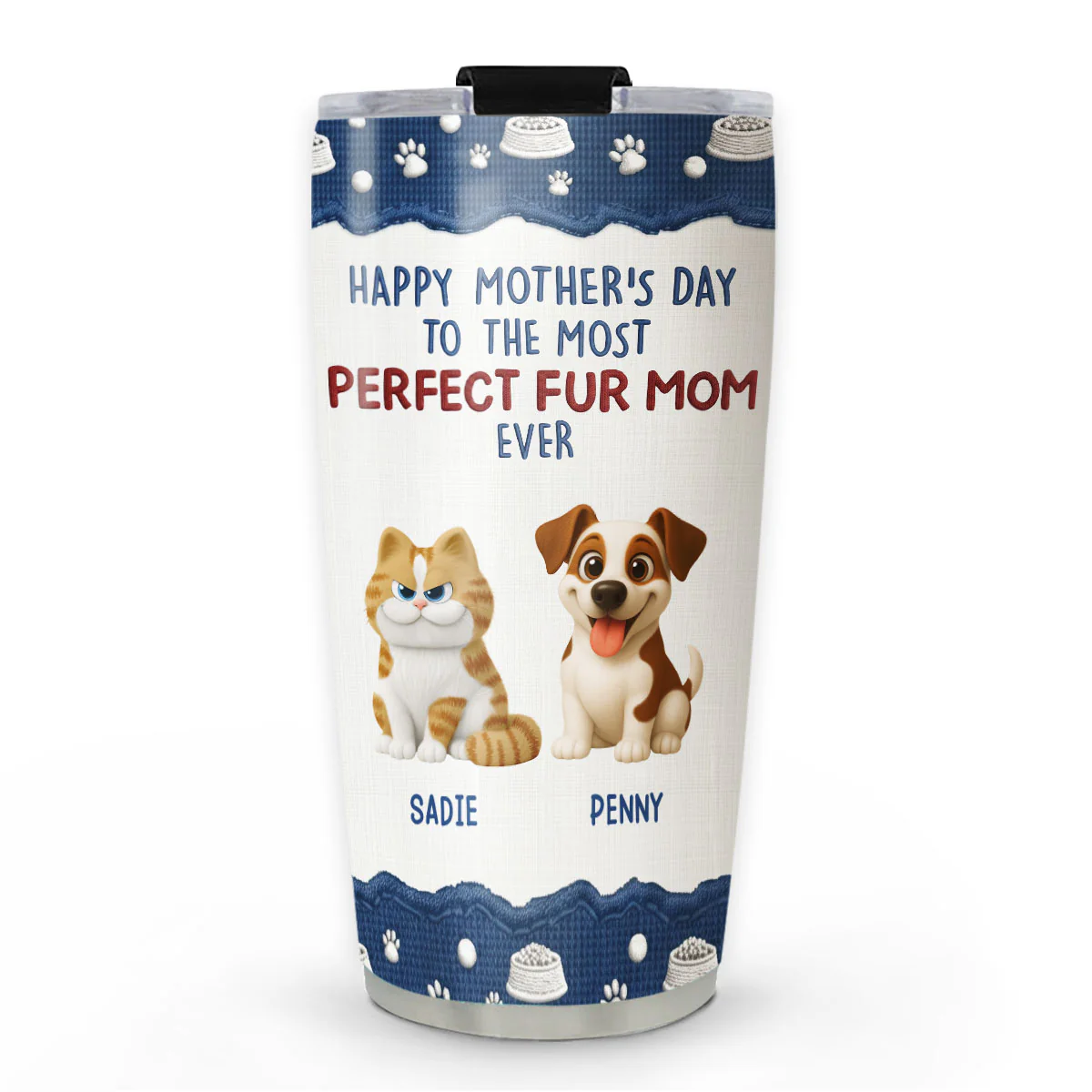 Amazing Fur Mom Version 2 - Personalized Custom Tumbler