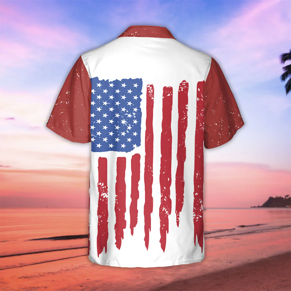 American Best Dog Dad - Personalized Custom Hawaiian Shirt - Image 3