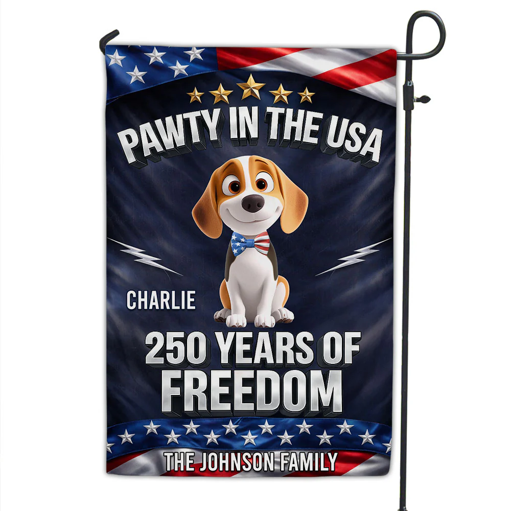 American Paws Welcome - Personalized Custom Flag