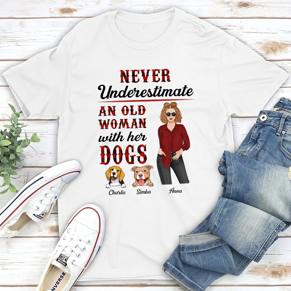 An Old Woman - Personalized Custom Unisex T-shirt - Image 2