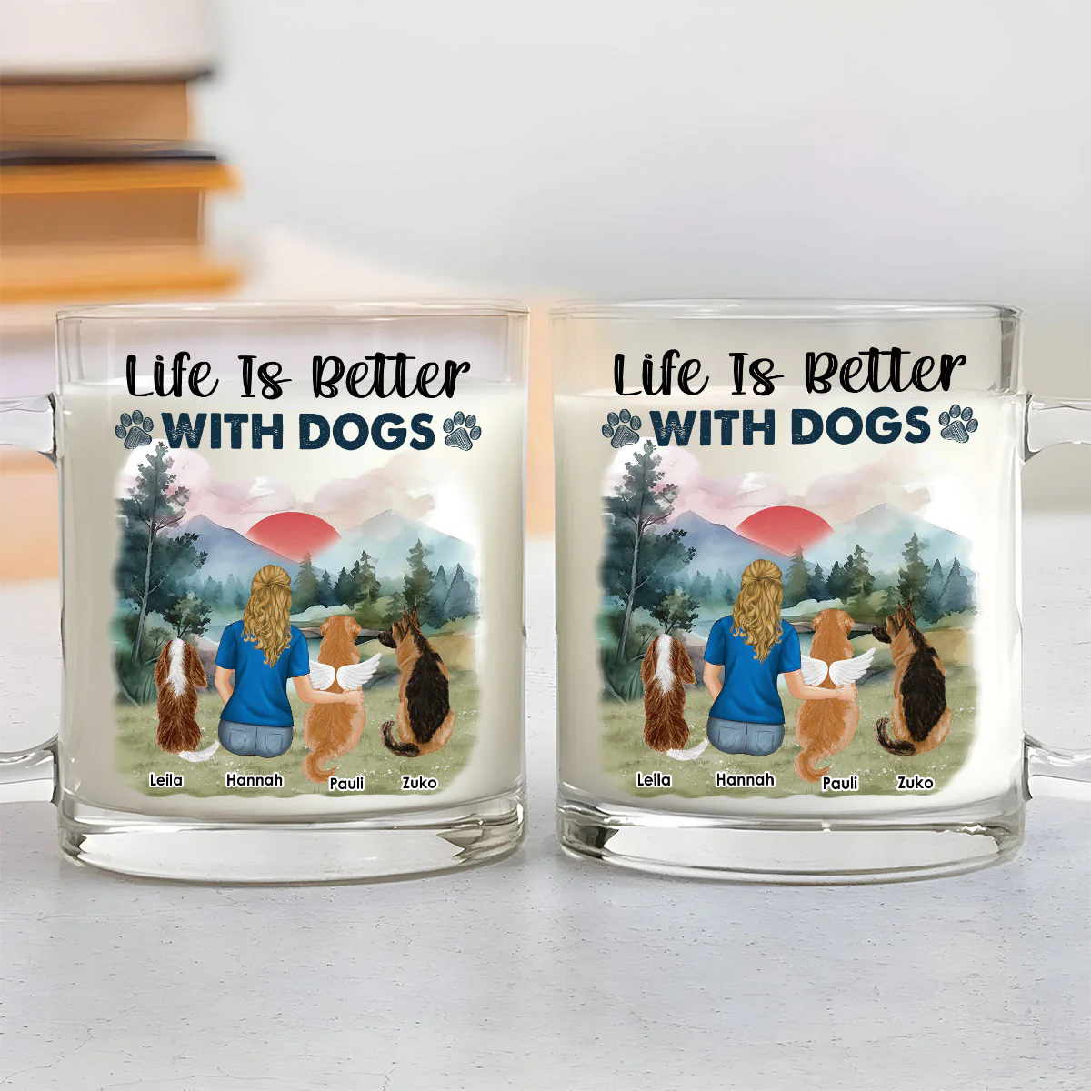 An Unbreakable Bond - Personalized Custom Glass Mug - Image 3