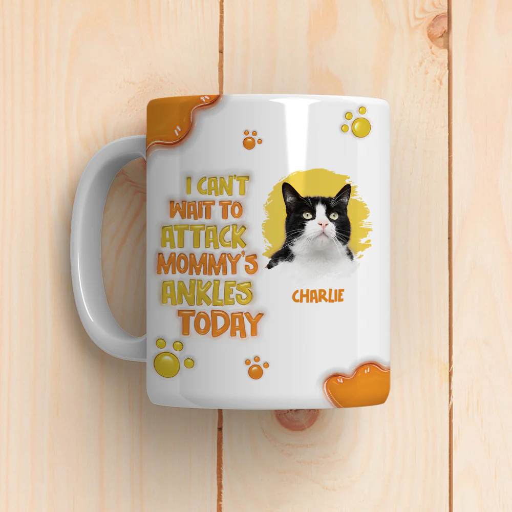 Ancles Attacked Photo - Personalized Custom 3D Inflated Effect Mug - Image 2