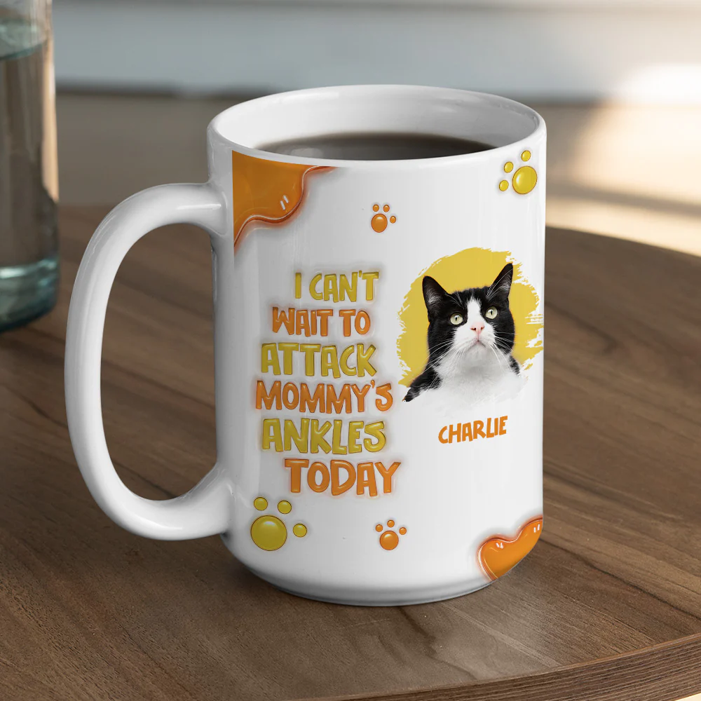 Ancles Attacked Photo - Personalized Custom 3D Inflated Effect Mug - Image 3