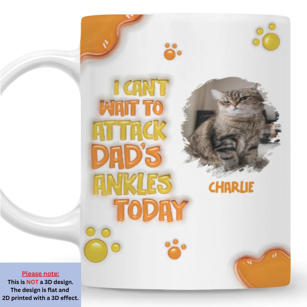 Ancles Attacked Photo - Personalized Custom 3D Inflated Effect Mug - Image 6