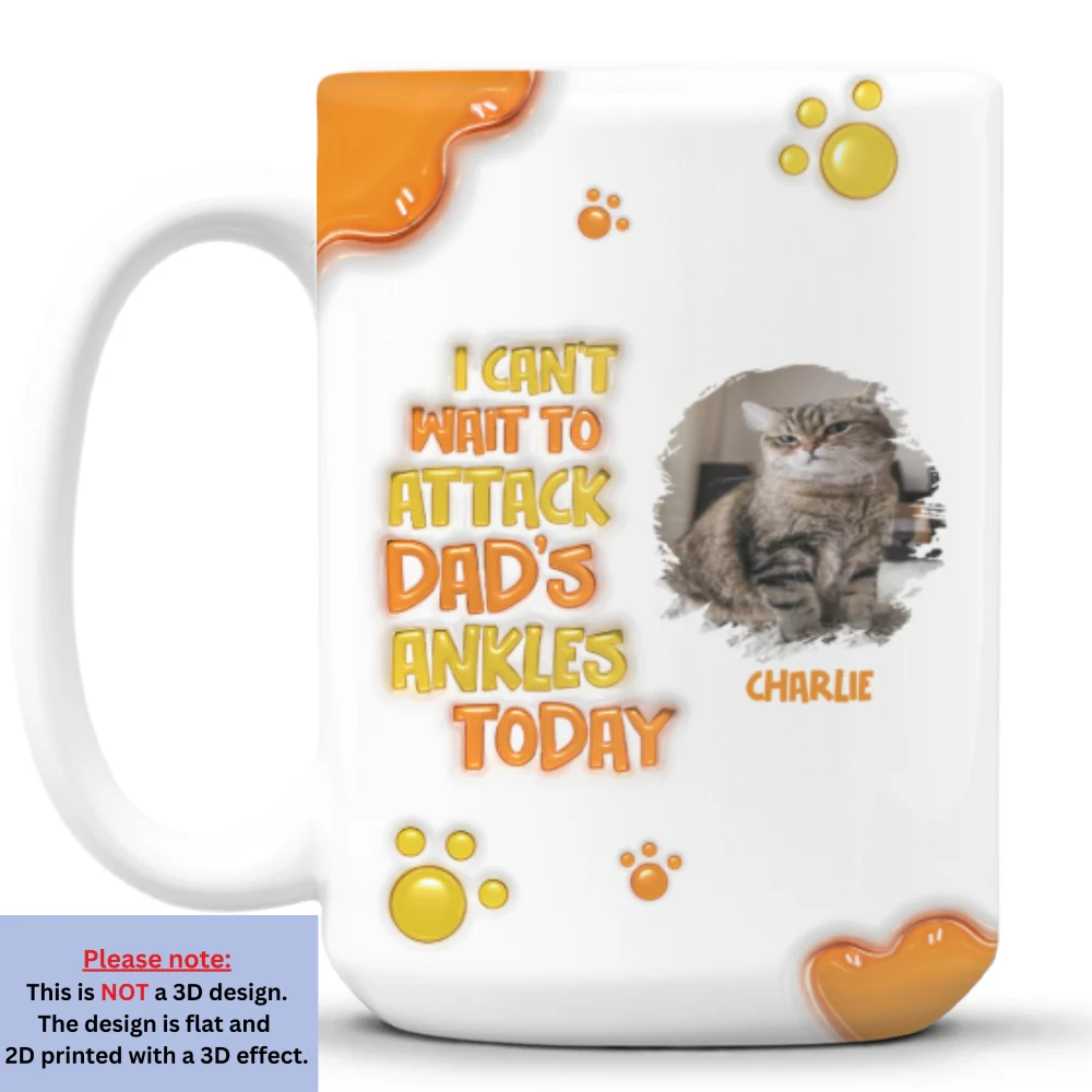 Ancles Attacked Photo - Personalized Custom 3D Inflated Effect Mug - Image 7
