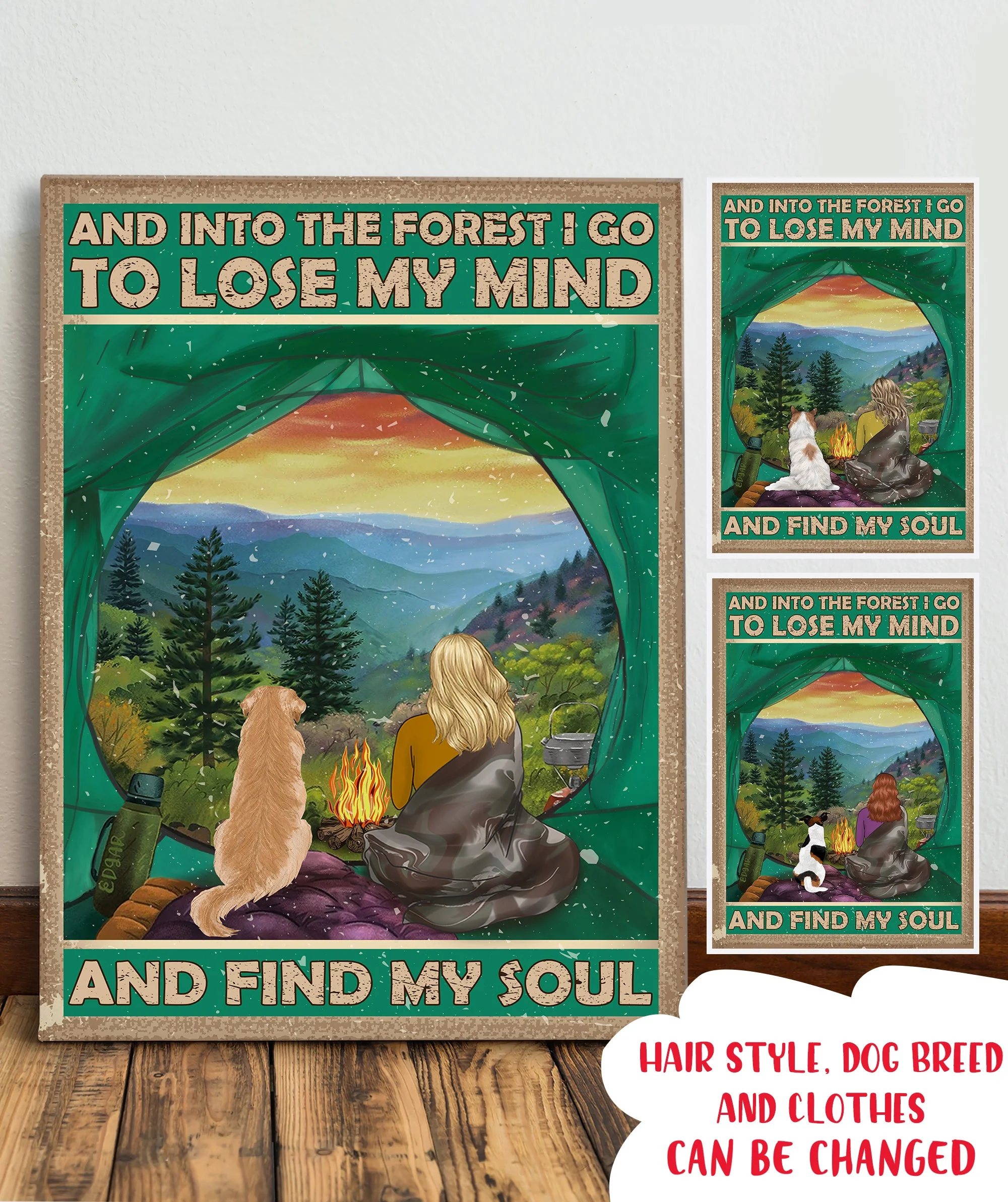 And Into the Forest I Go - Personalized Custom Canvas