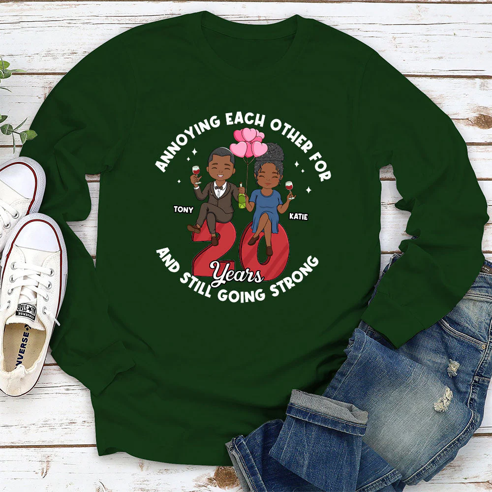 Annoying Each Other - Personalized Custom Long Sleeve T-shirt - Image 3
