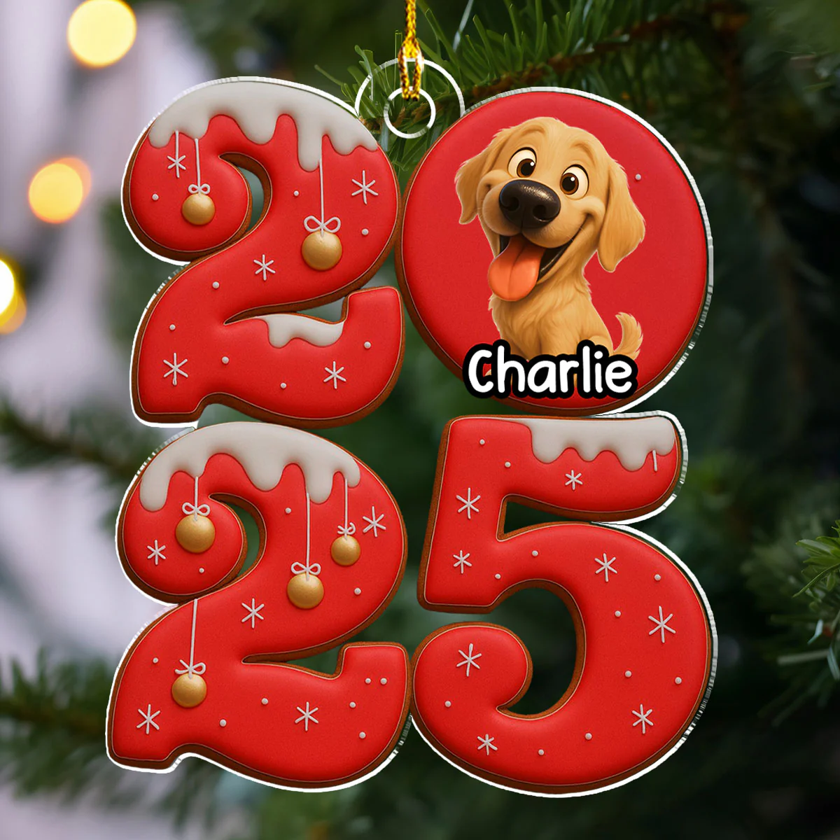 Another Year With You - Personalized Custom Acrylic Ornament - Image 2