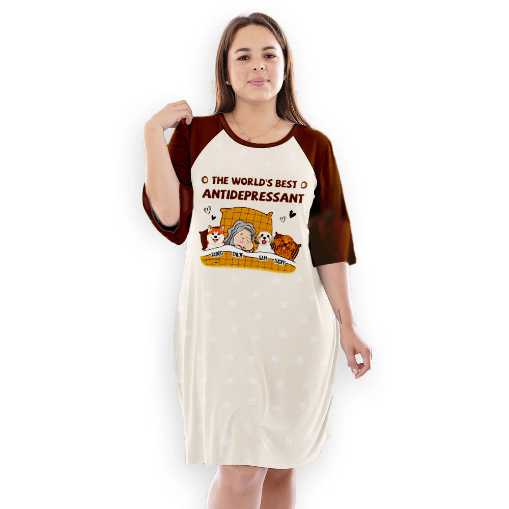 Antidepressant - Personalized Custom 3/4 Sleeve Dress - Image 3