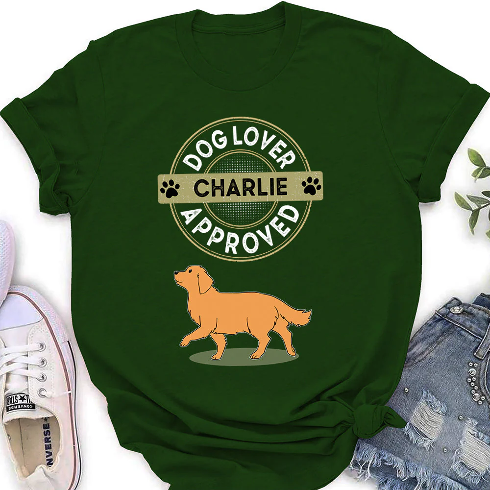 Approved By My Dog - Personalized Custom Women's T-shirt - Image 2